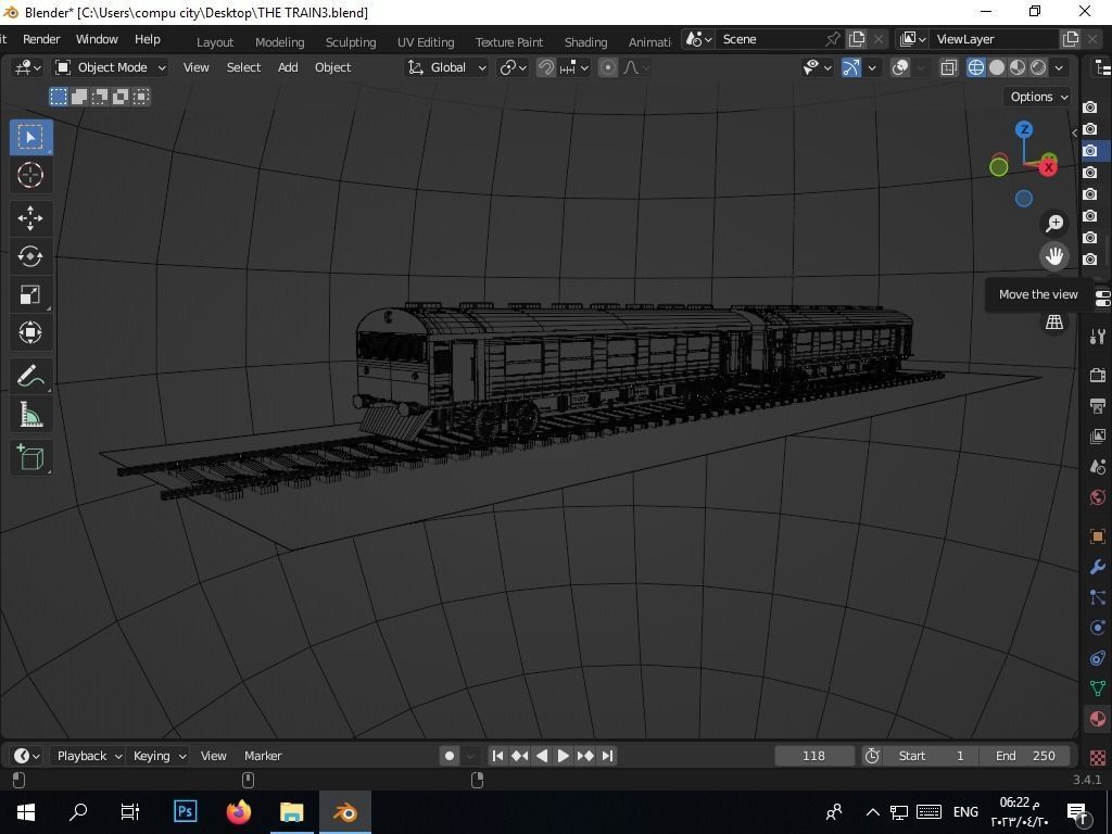 the authentic egyptian train in the alexandrian style Free 3D model_12