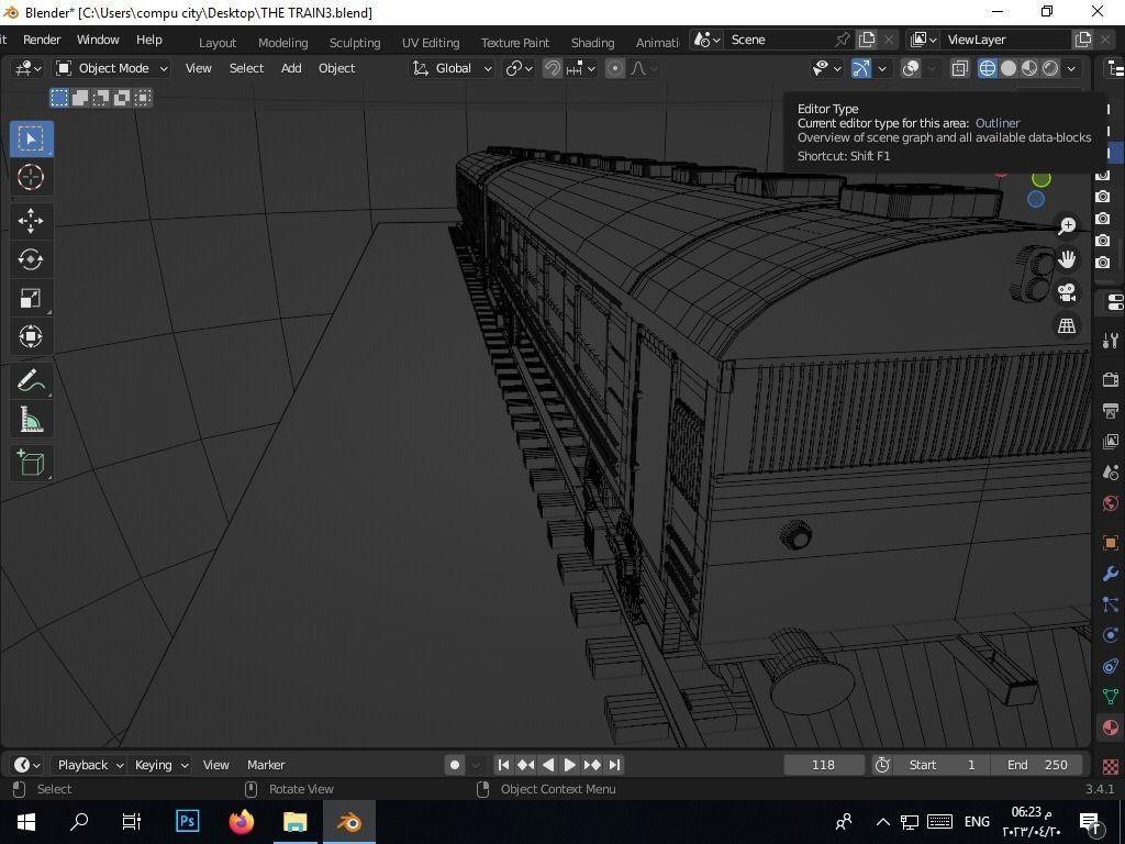 the authentic egyptian train in the alexandrian style Free 3D model_13
