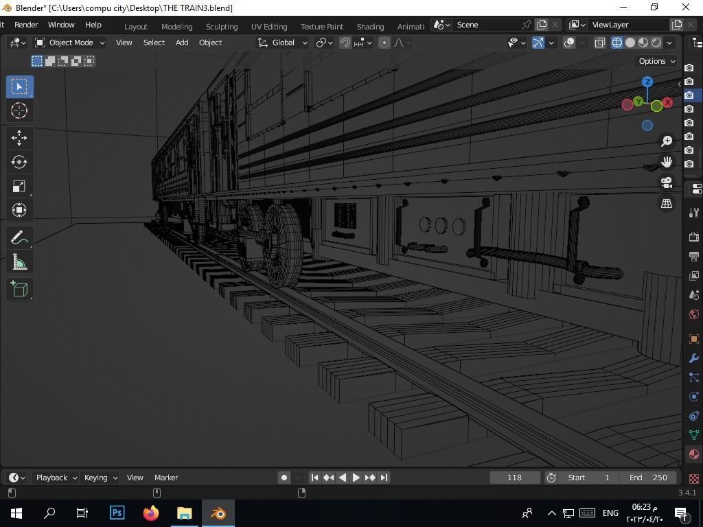 the authentic egyptian train in the alexandrian style Free 3D model_15