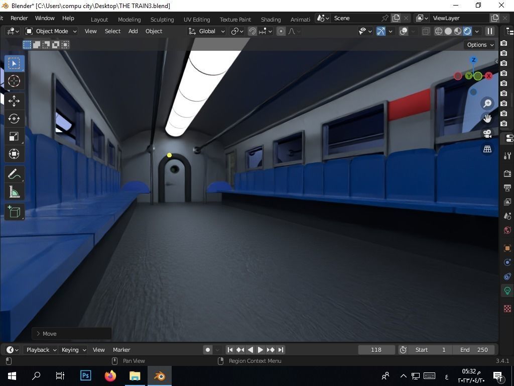 the authentic egyptian train in the alexandrian style Free 3D model_21