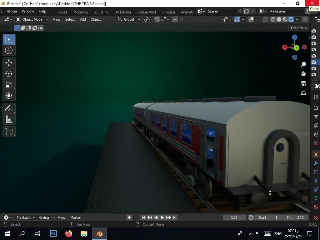the authentic egyptian train in the alexandrian style Free 3D model_43