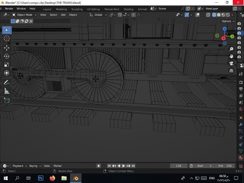 the authentic egyptian train in the alexandrian style Free 3D model_30