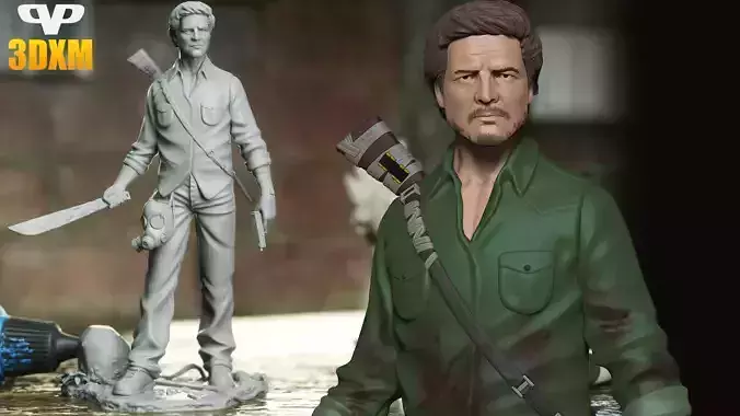 Joel Last Of Us STL for 3D Printing ChibiSTL 3DXM 3D print model