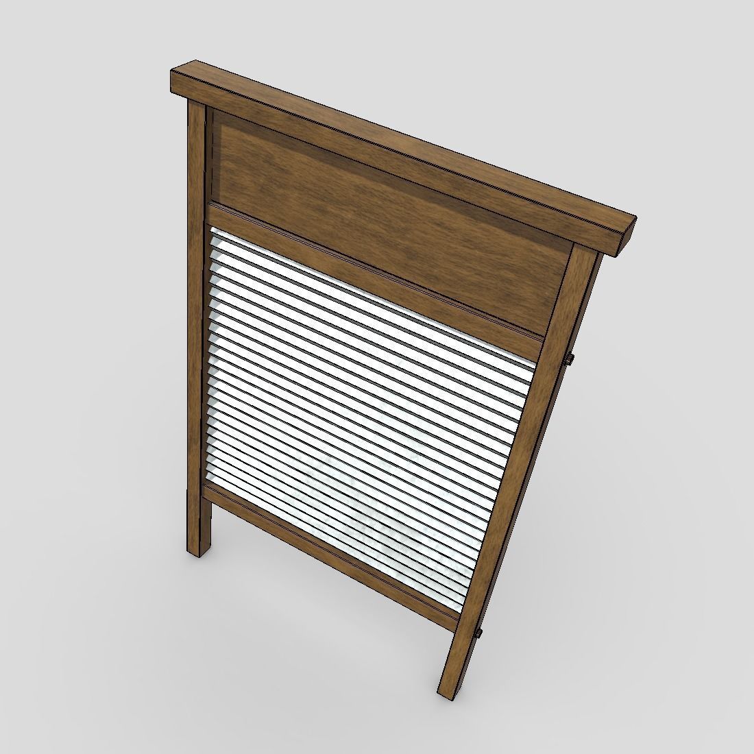 Washboard Low-poly 3D model_6