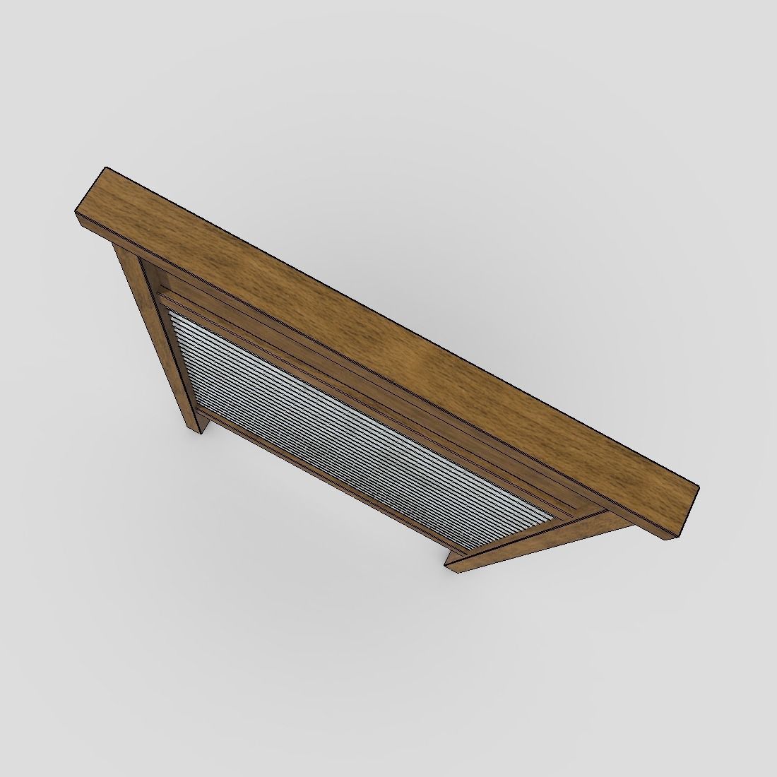 Washboard Low-poly 3D model_8