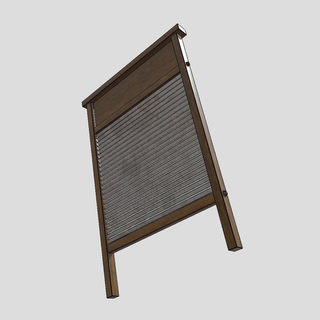 Washboard Low-poly 3D model_10
