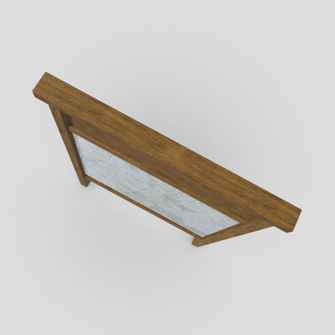 Washboard Low-poly 3D model_7