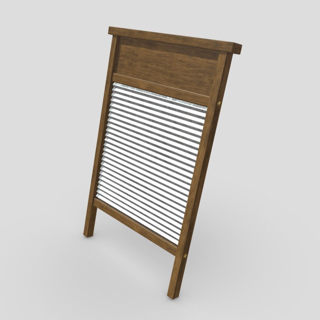 Washboard Low-poly 3D model_11