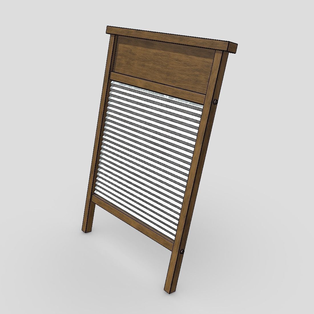 Washboard Low-poly 3D model_12
