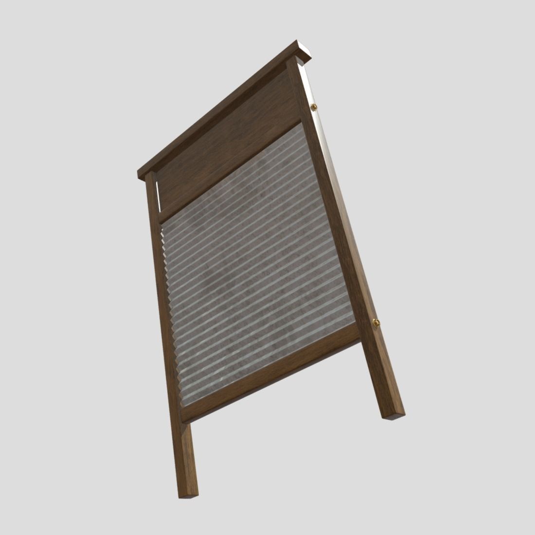 Washboard Low-poly 3D model_9