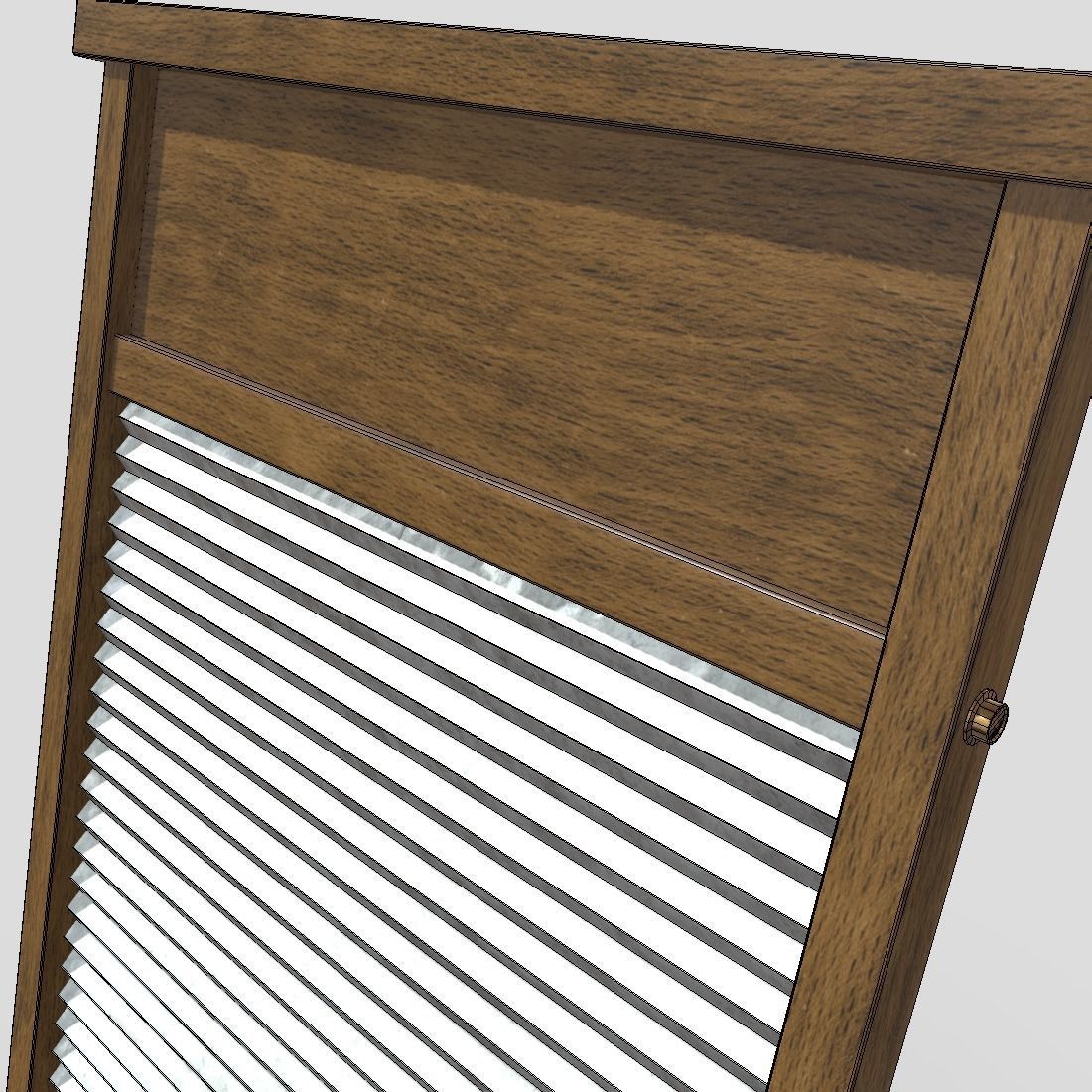 Washboard Low-poly 3D model_14