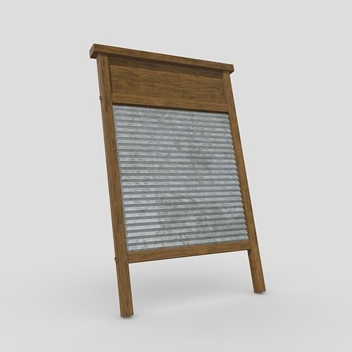 Washboard Low-poly 3D model