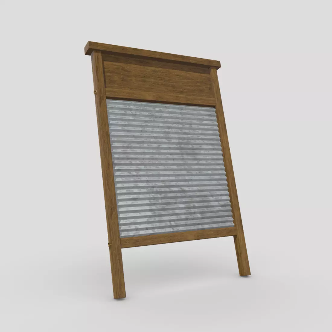 Washboard Low-poly 3D model_0