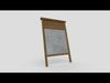 Washboard Low-poly 3D model_1