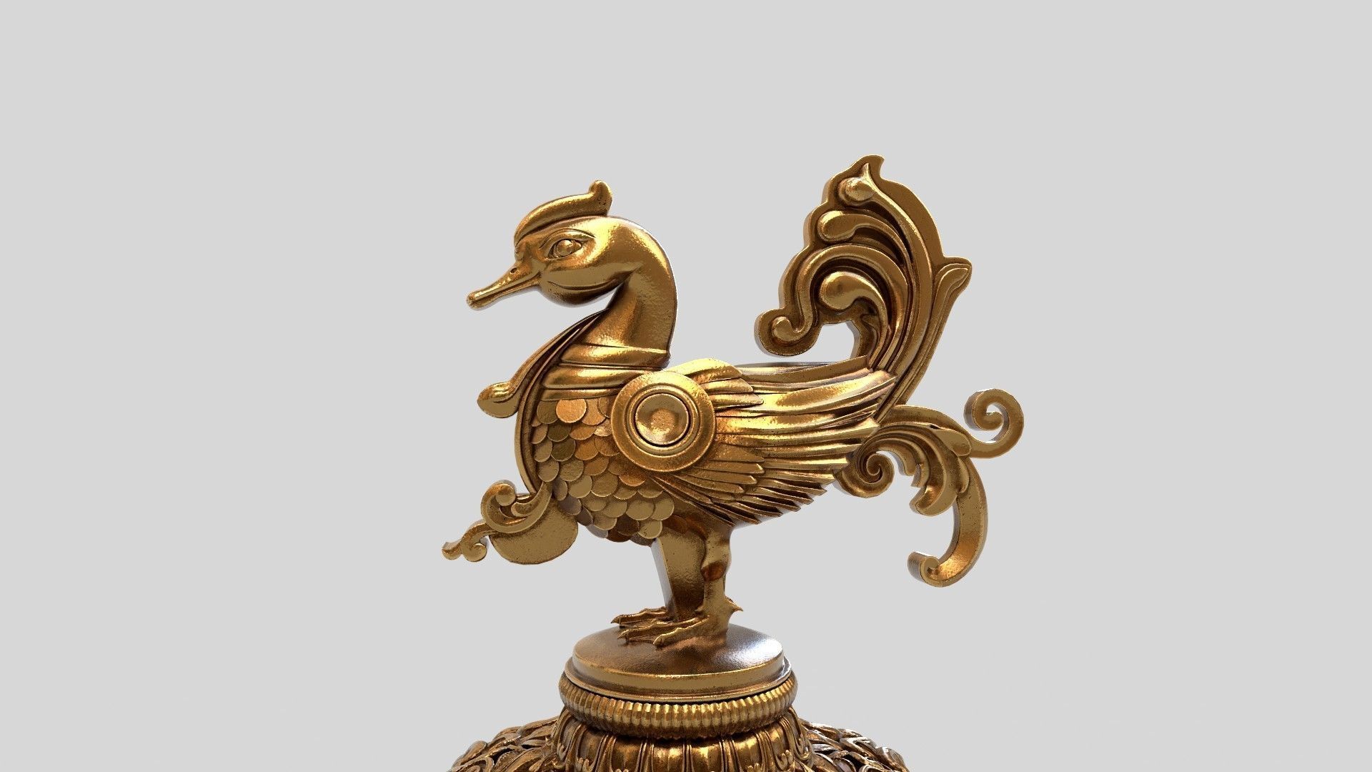 benzoin resin guggal dhoop sambrani stand 3D model_10