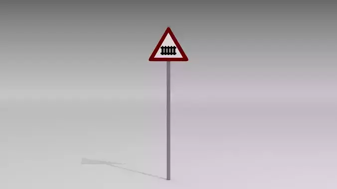 Rail crossing sign