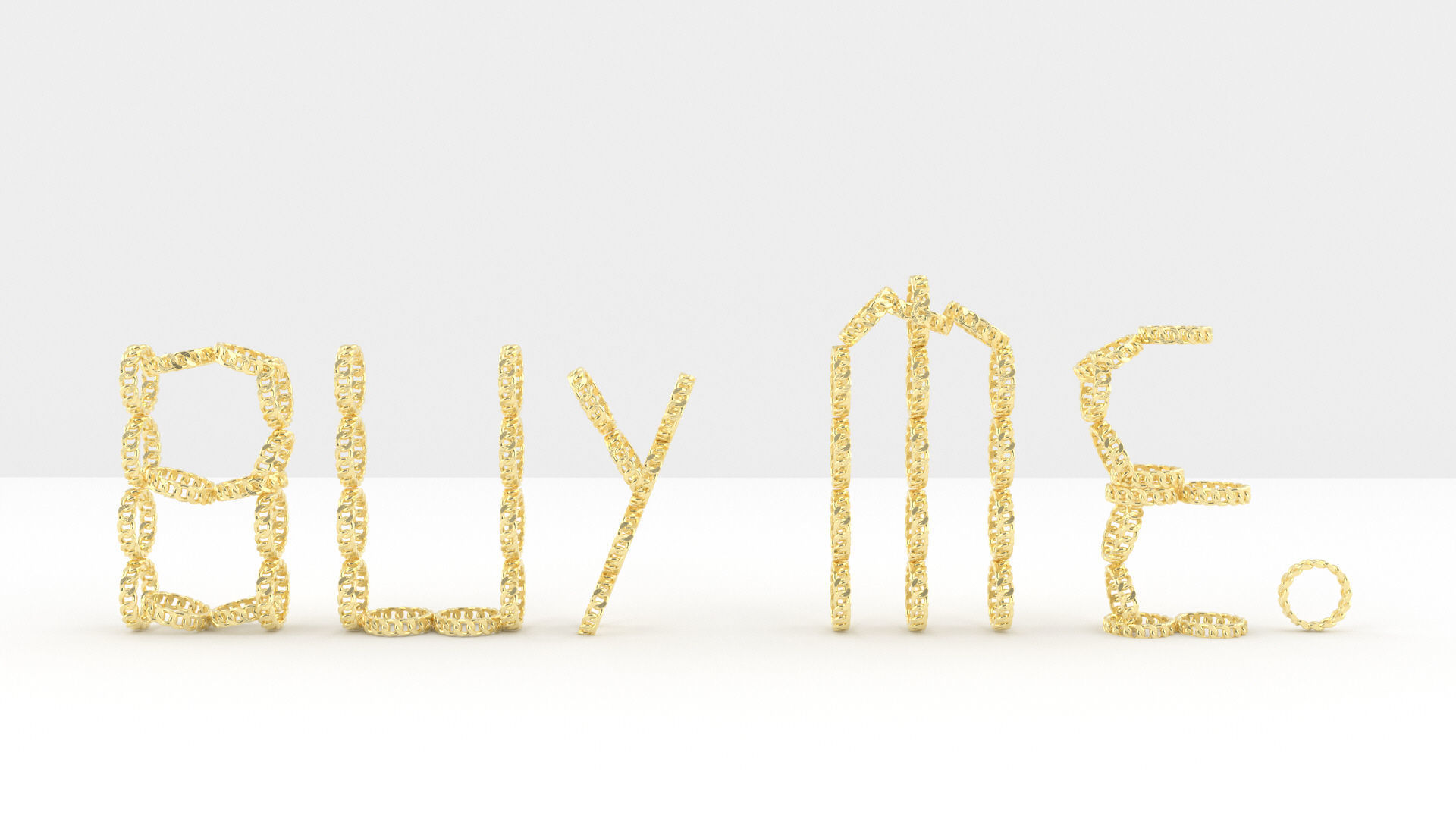 cuban chain ring 3D print model_6