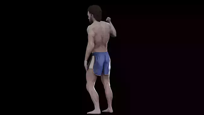 Male Swim Short Low-poly 3D model