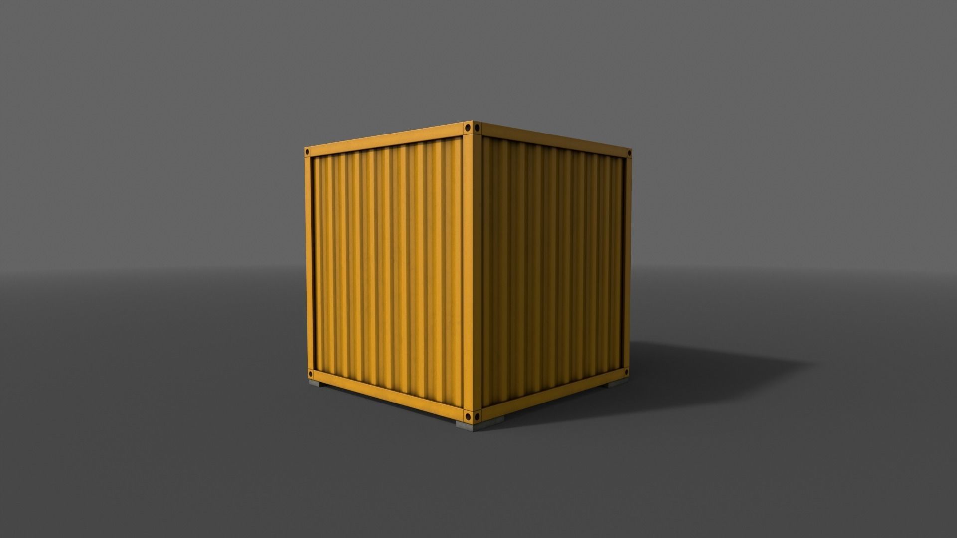 PBR Container House AA V2 Low-poly 3D model_8