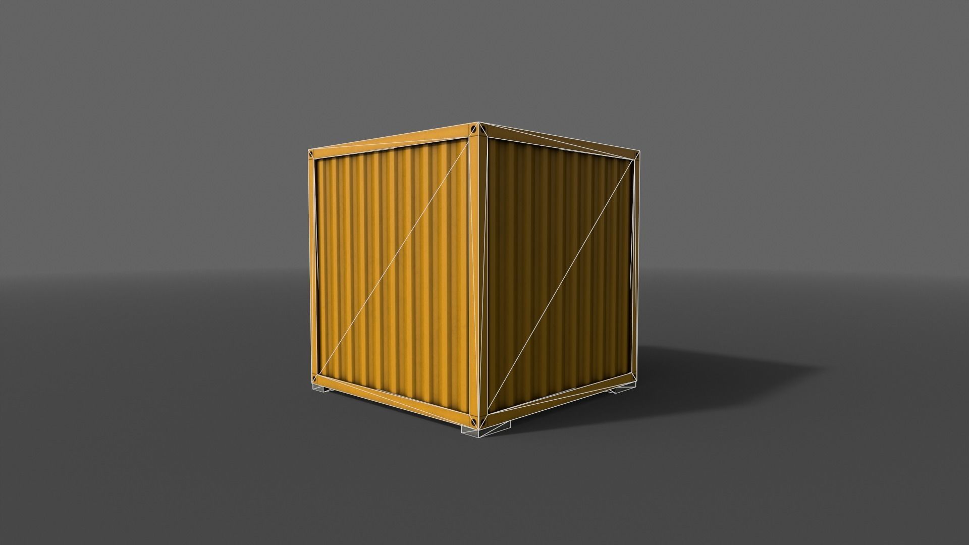 PBR Container House AA V2 Low-poly 3D model_17