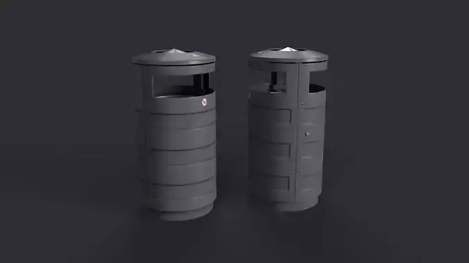 Street Trash Can 13 PBR Game Ready