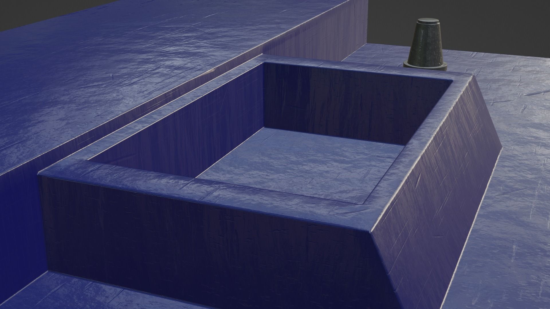 Car Battery Low-poly 3D model_16