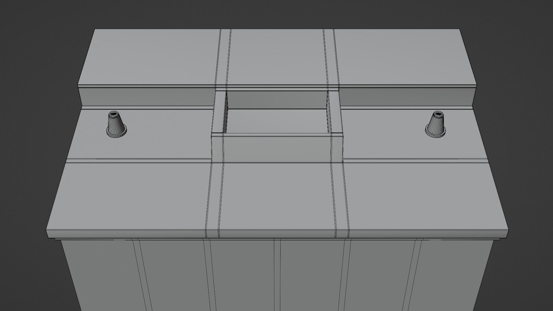 Car Battery Low-poly 3D model_3