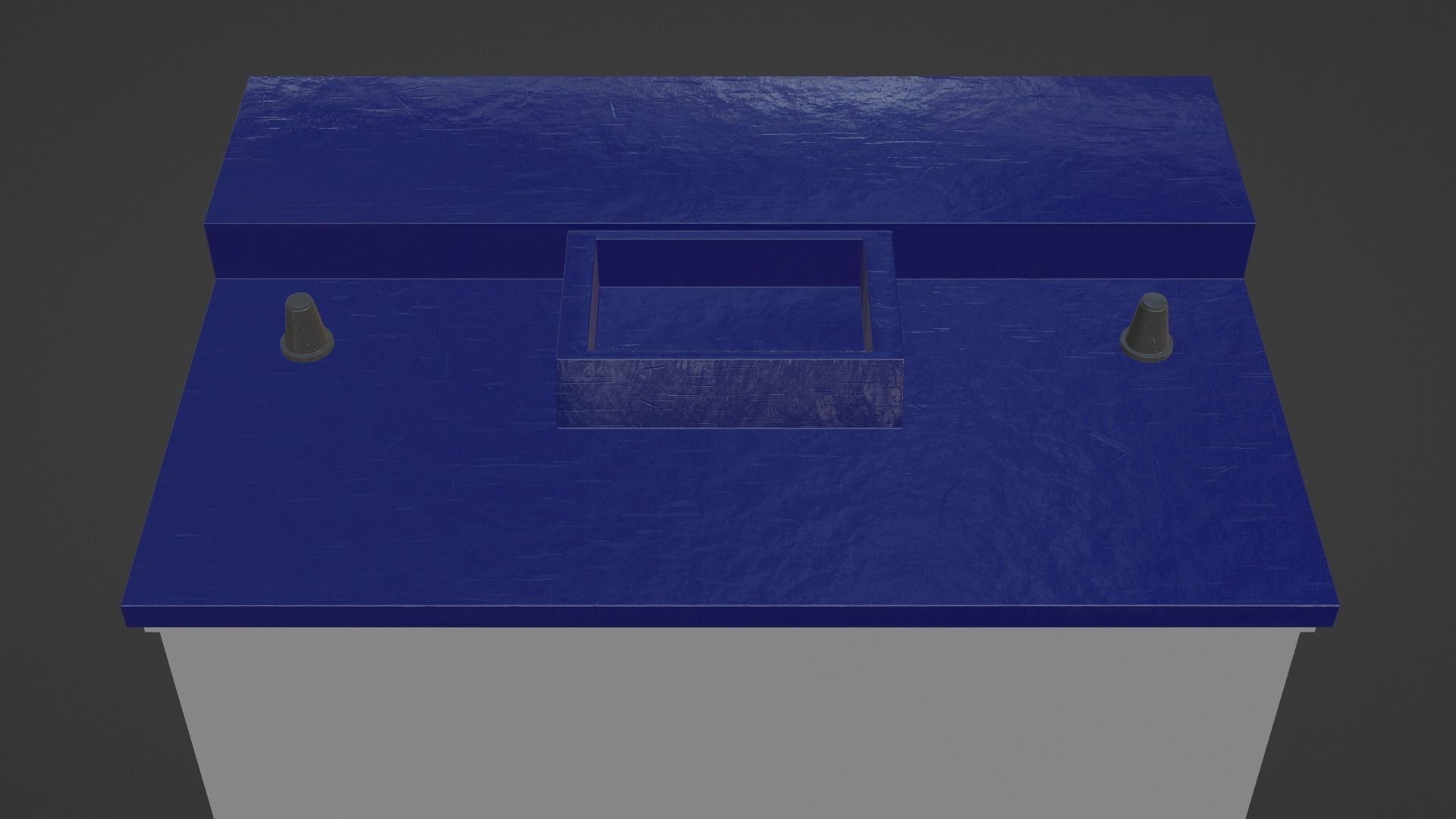 Car Battery Low-poly 3D model_1
