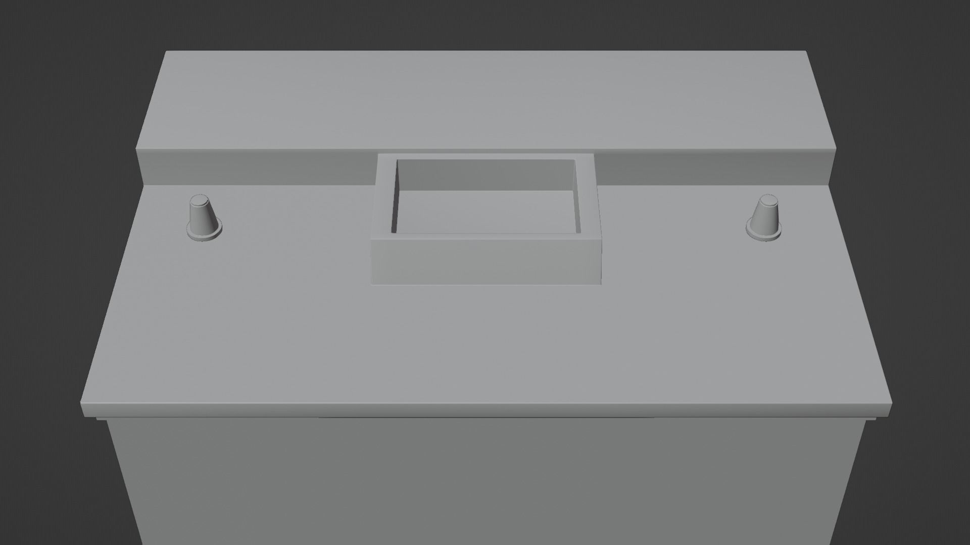 Car Battery Low-poly 3D model_2