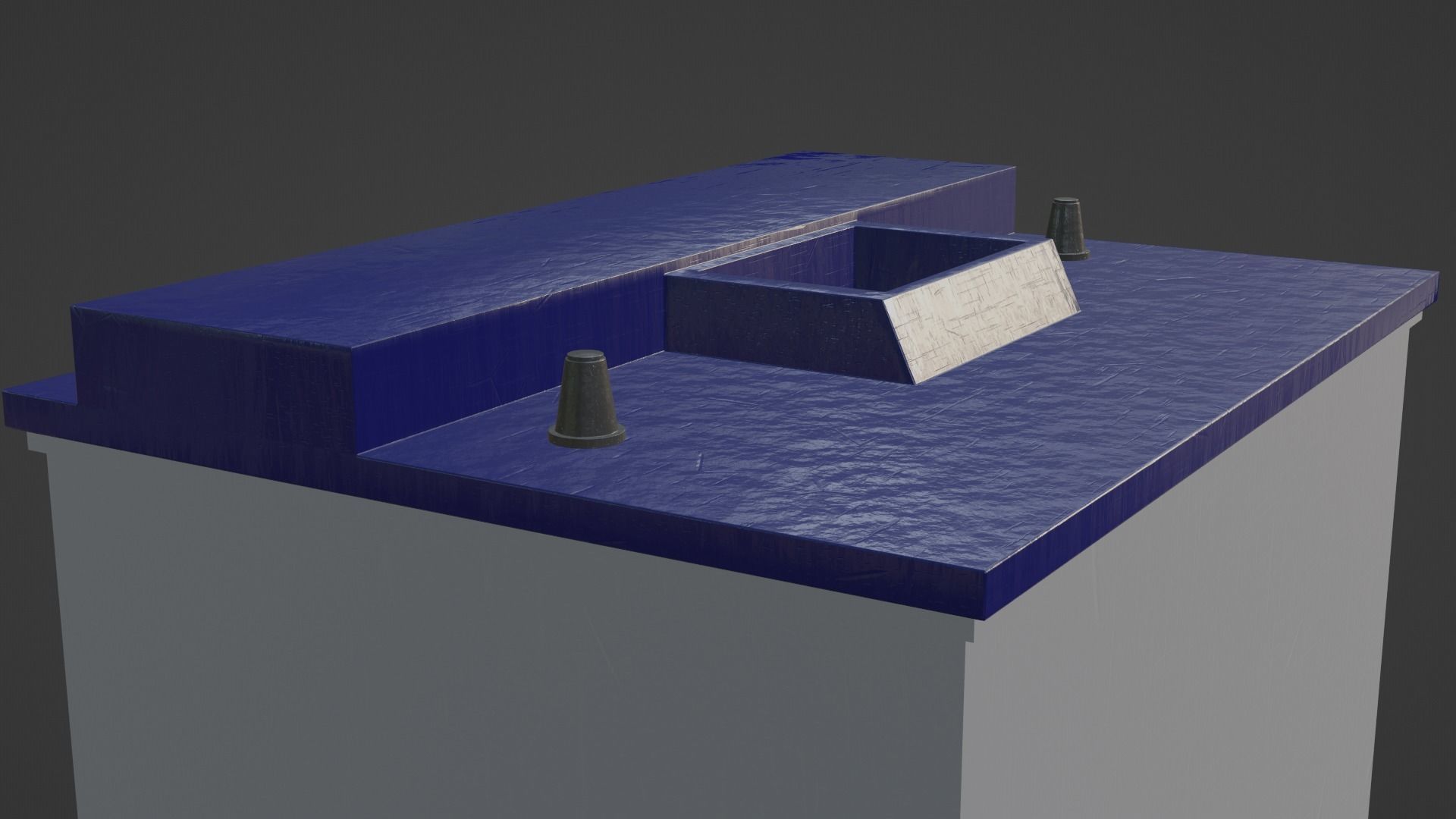 Car Battery Low-poly 3D model_10