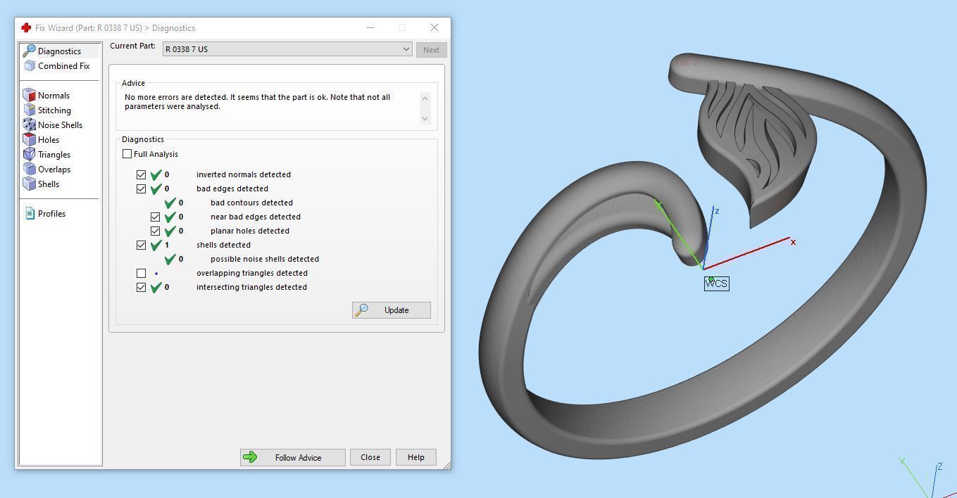 Leaf ring R 0338 printable 3d model 3D print model_22