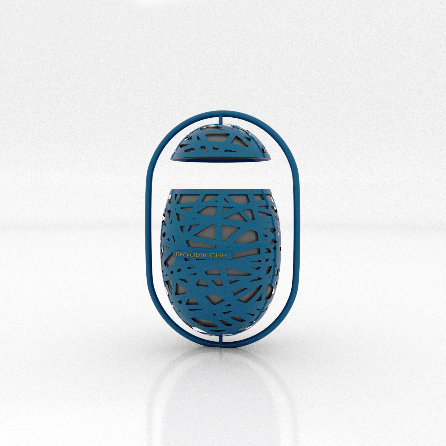 Recycle Bins Low-poly 3D model_12