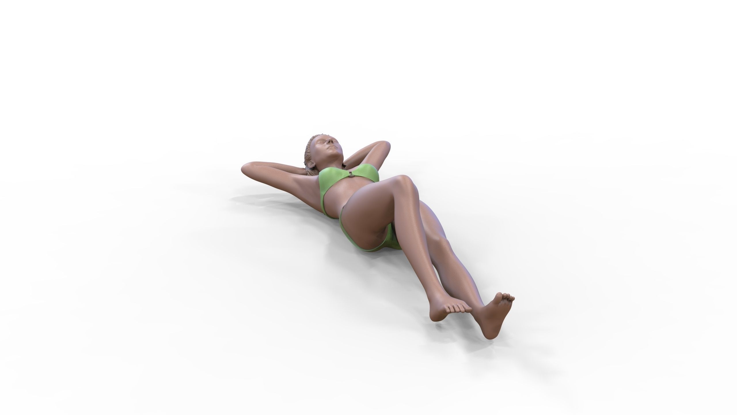 N2 people on the beach 3D print model_19
