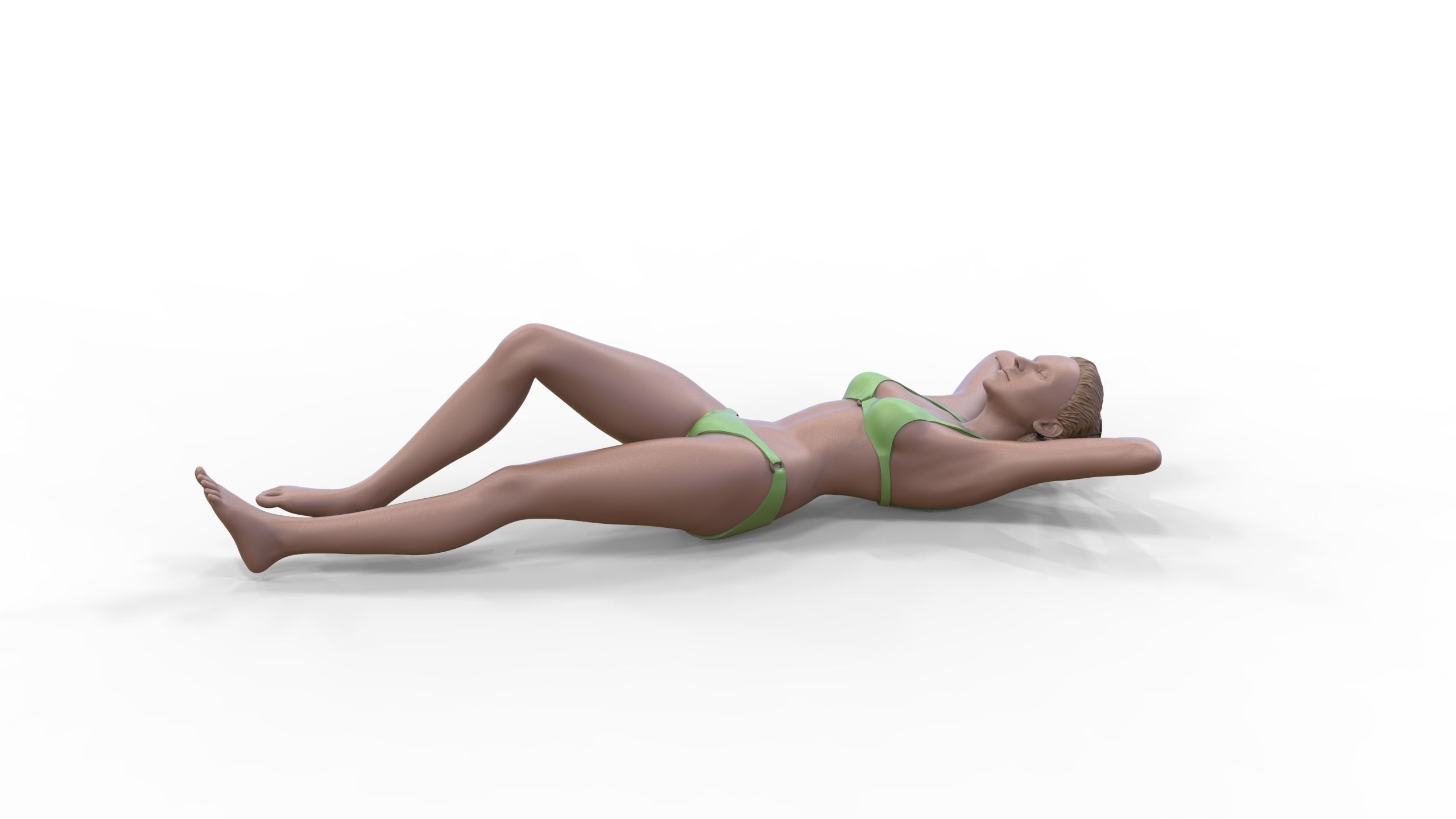 N2 people on the beach 3D print model_23