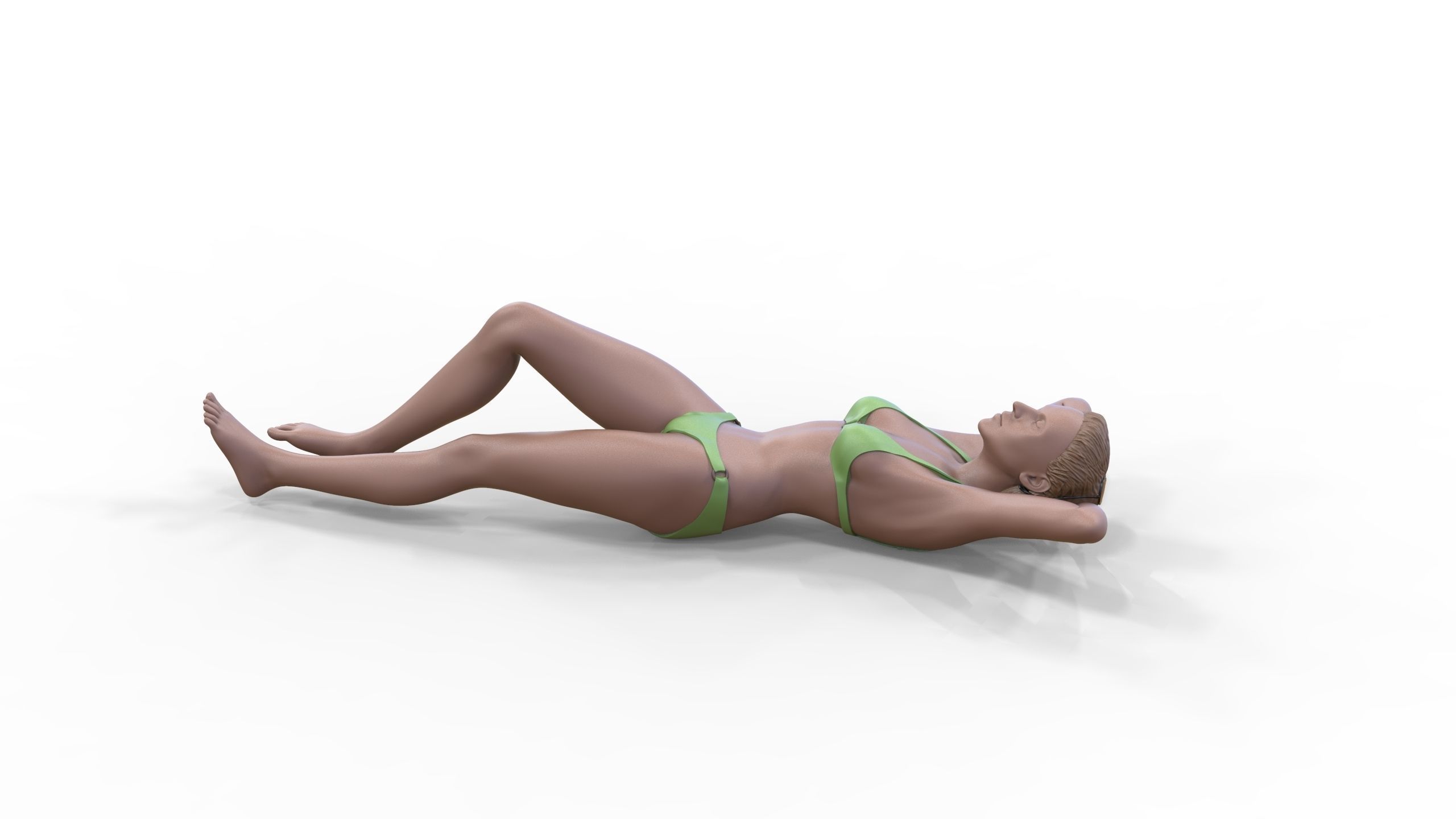 N2 people on the beach 3D print model_28