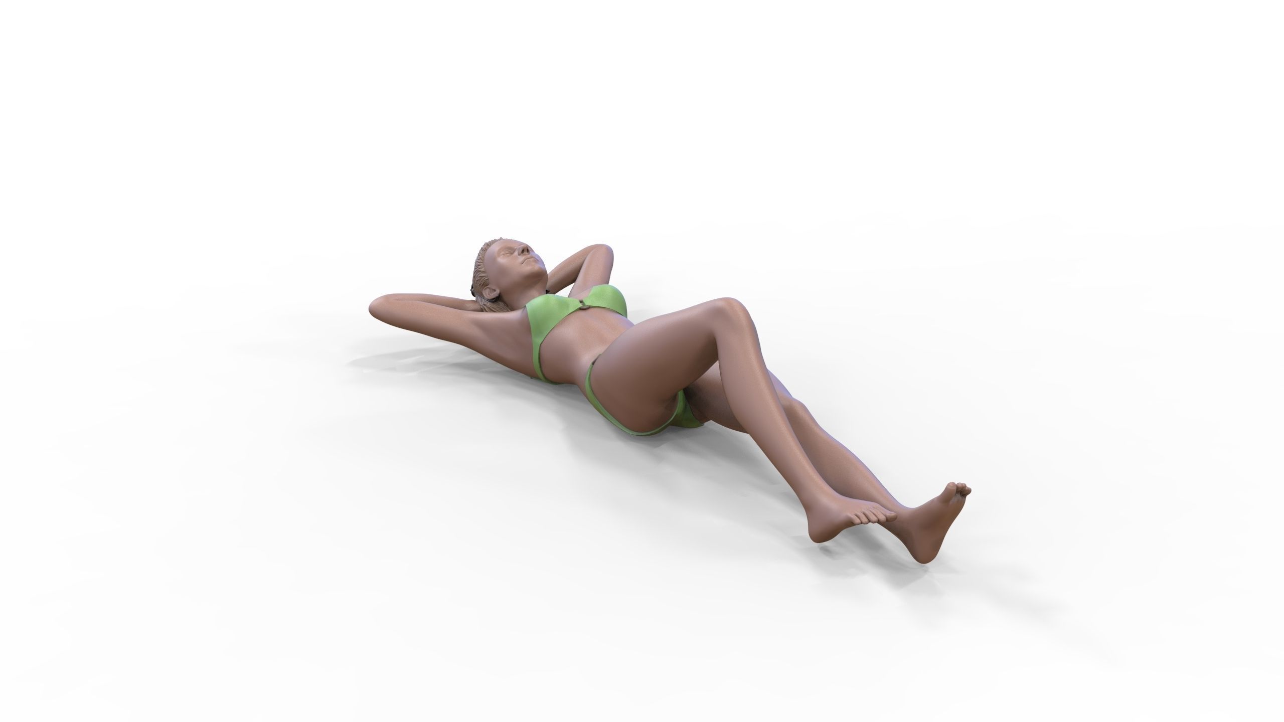 N2 people on the beach 3D print model_16