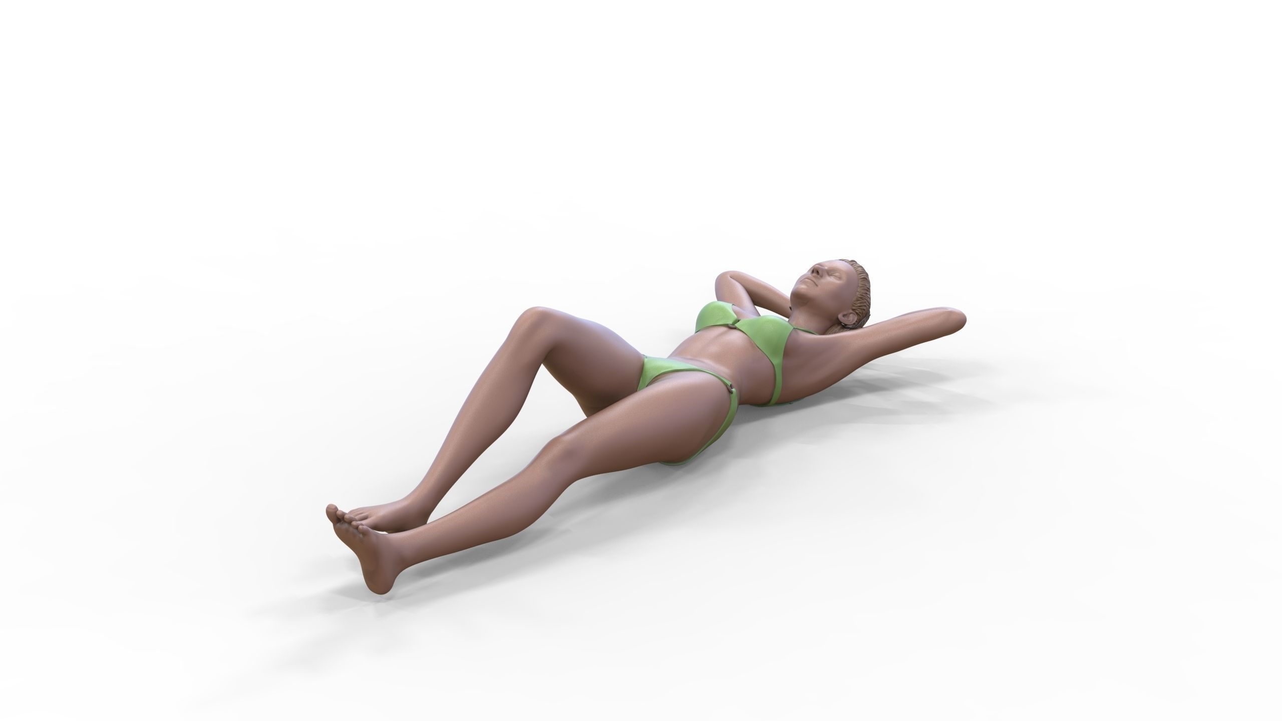 N2 people on the beach 3D print model_24