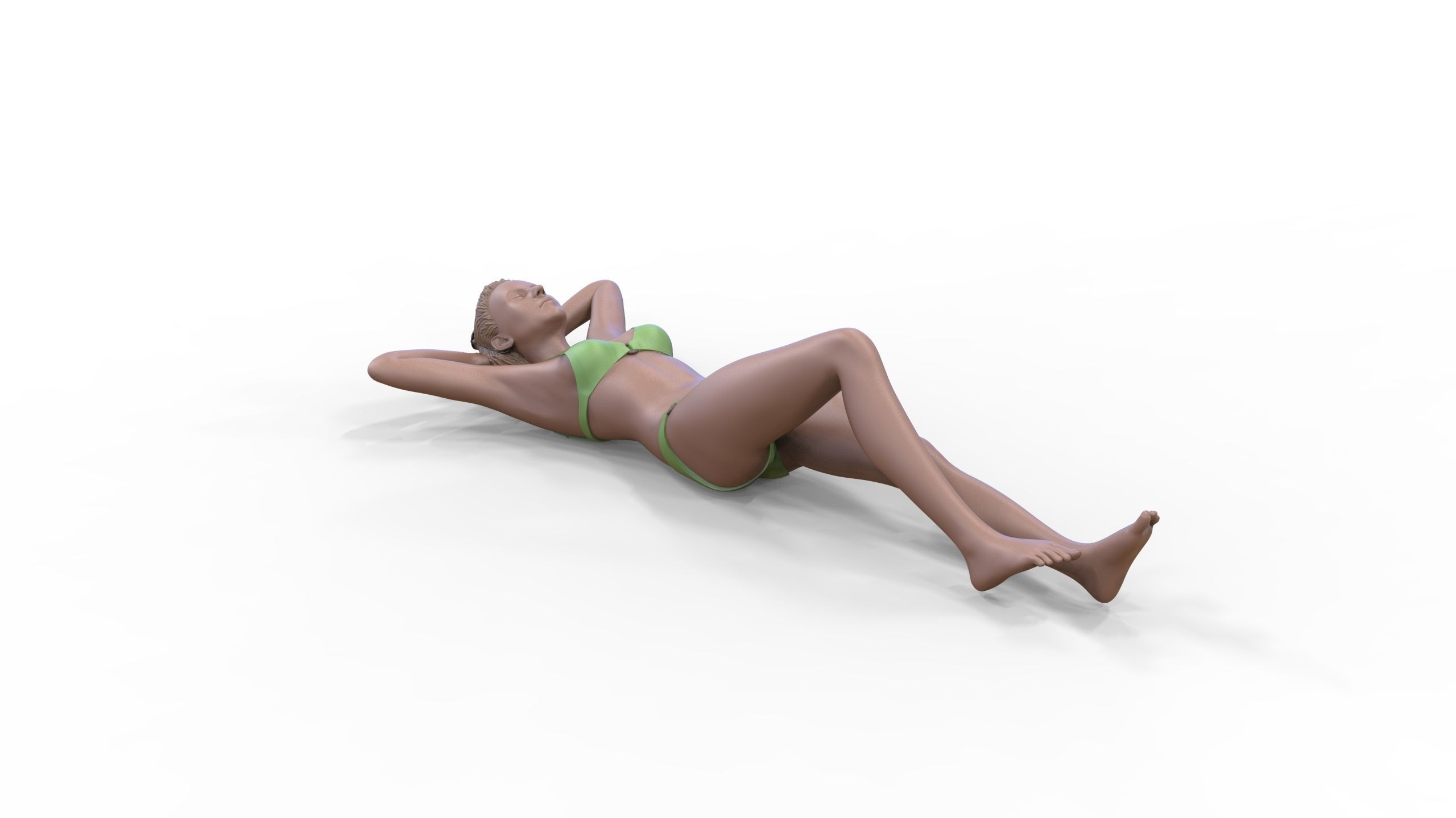 N2 people on the beach 3D print model_15