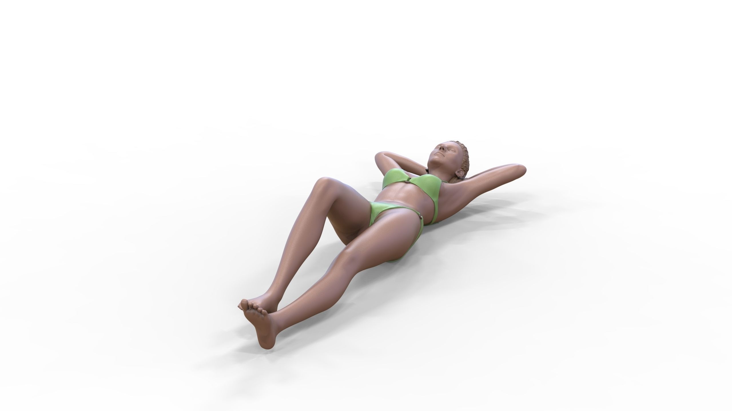 N2 people on the beach 3D print model_21
