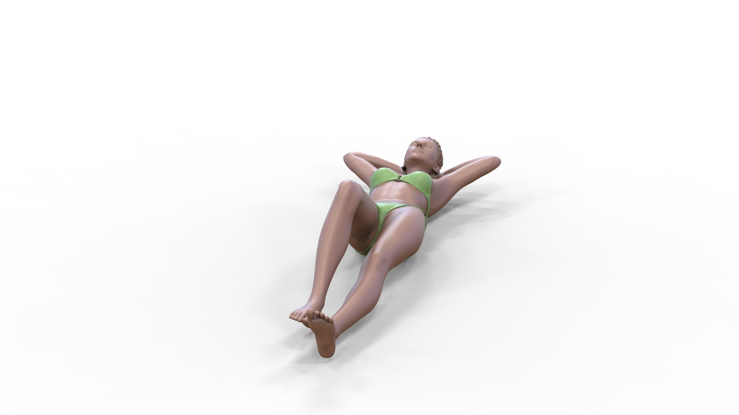 N2 people on the beach 3D print model_20