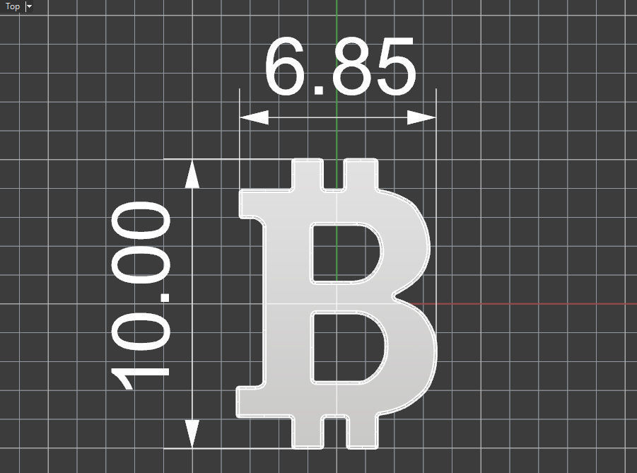 Bitcoin blank stud earring 3D print model_11