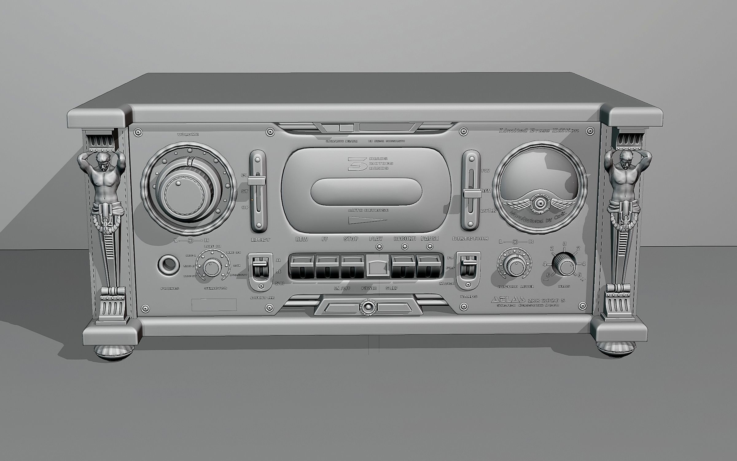 Exclusive authors cassette deck project 3D model_3