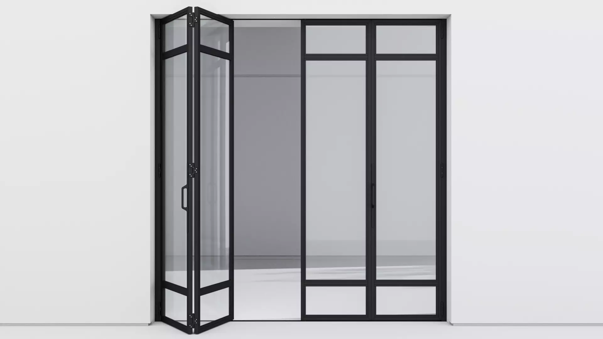 Aluminium door 319 3D model_0