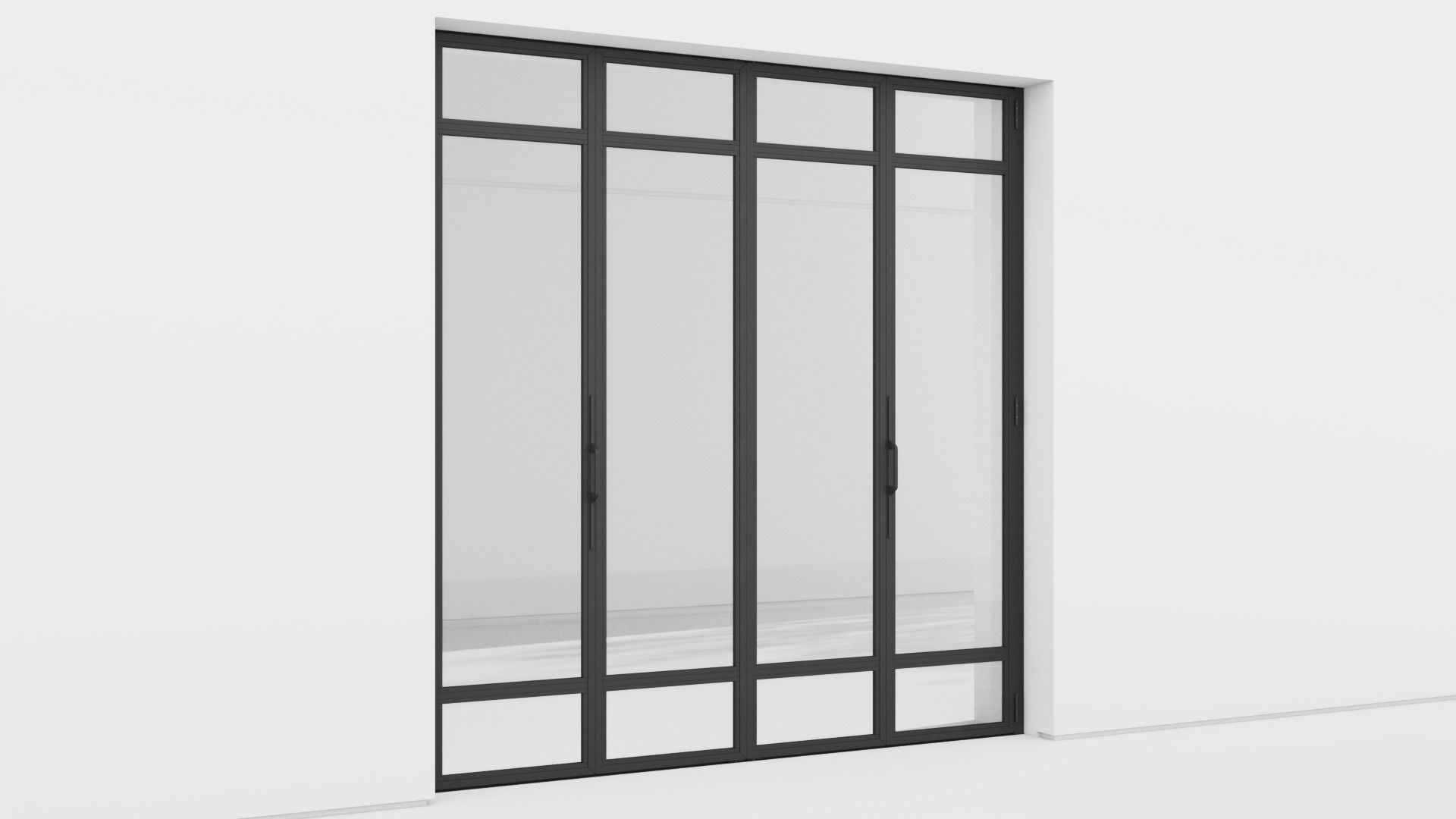 Aluminium door 319 3D model_4
