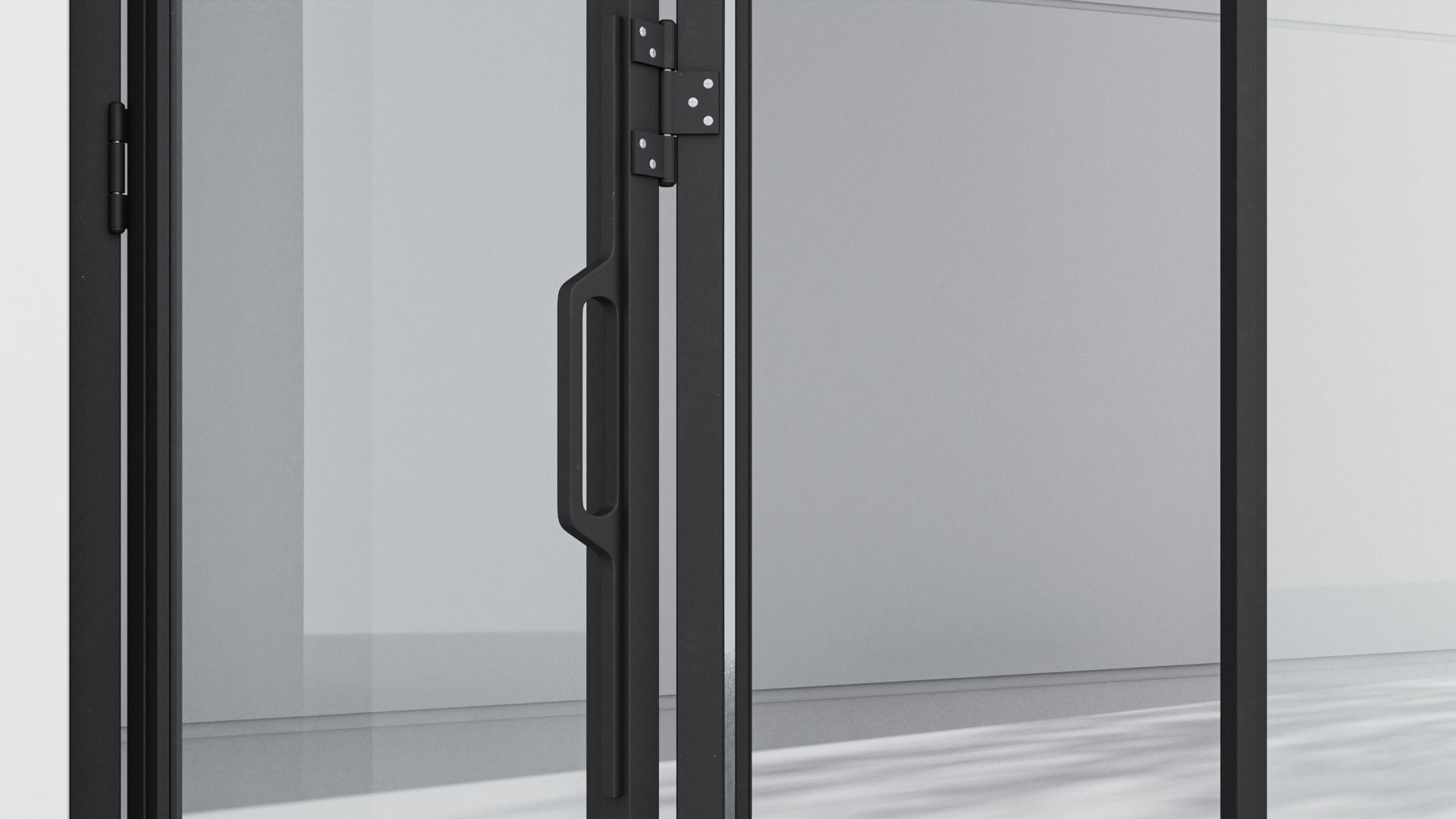 Aluminium door 319 3D model_2