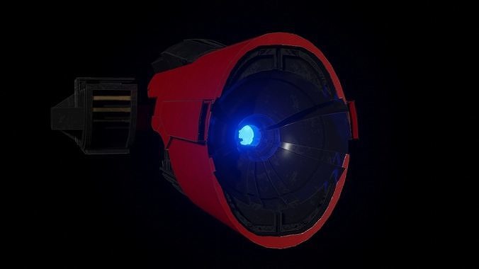 CargoSpaceship Free 3D model
