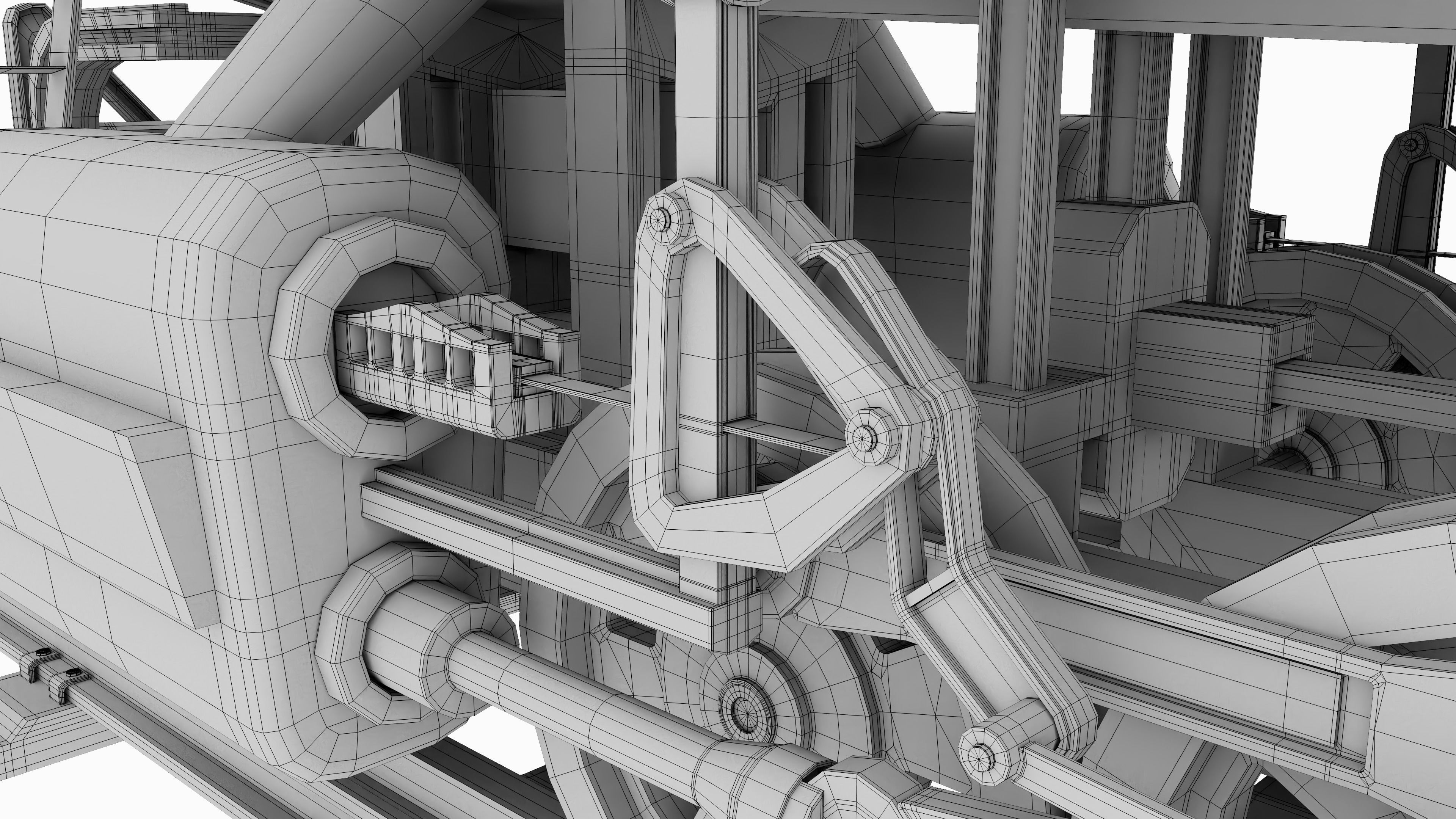 Old Train 3D model_16