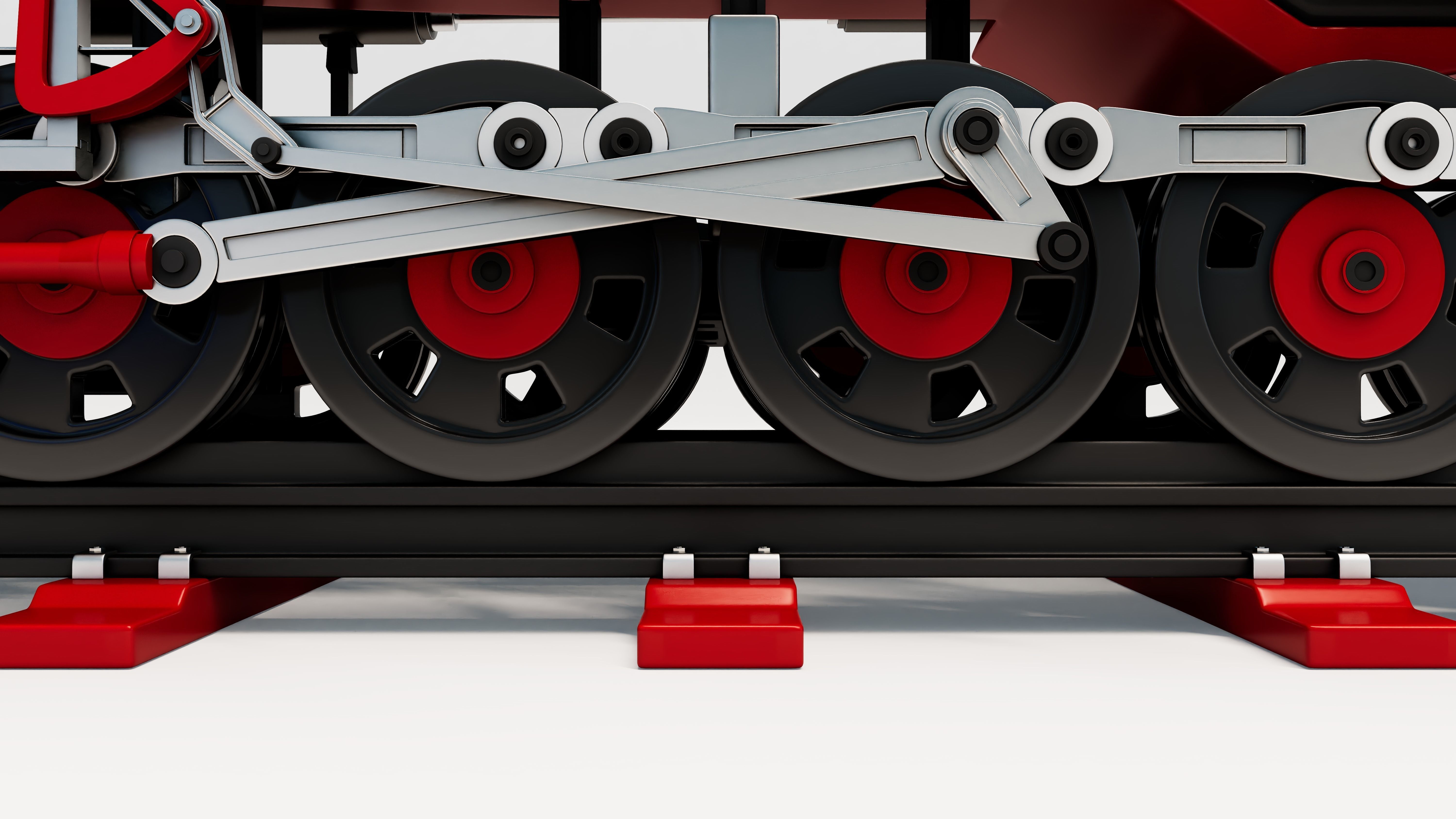 Old Train 3D model_7