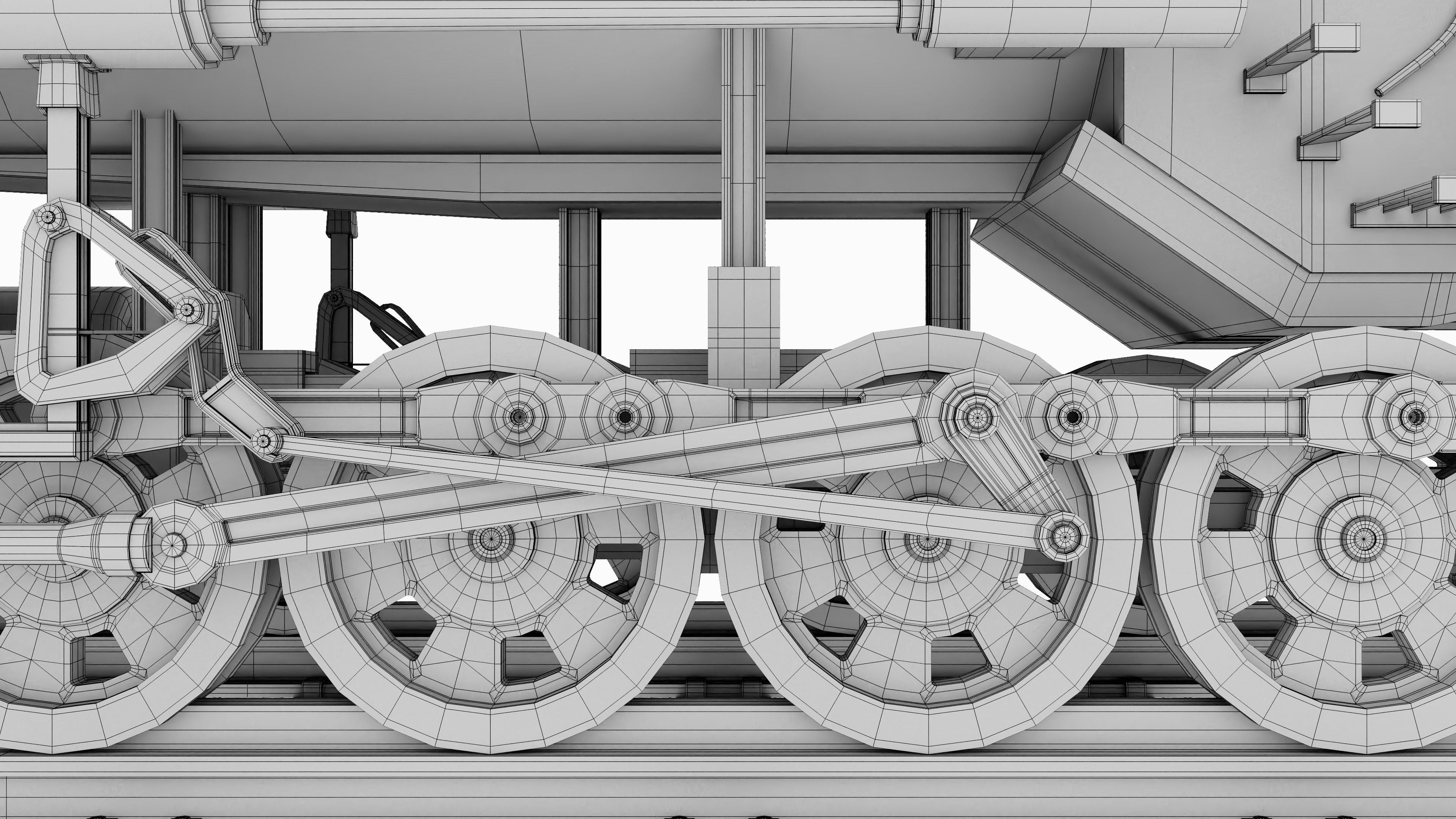 Old Train 3D model_14