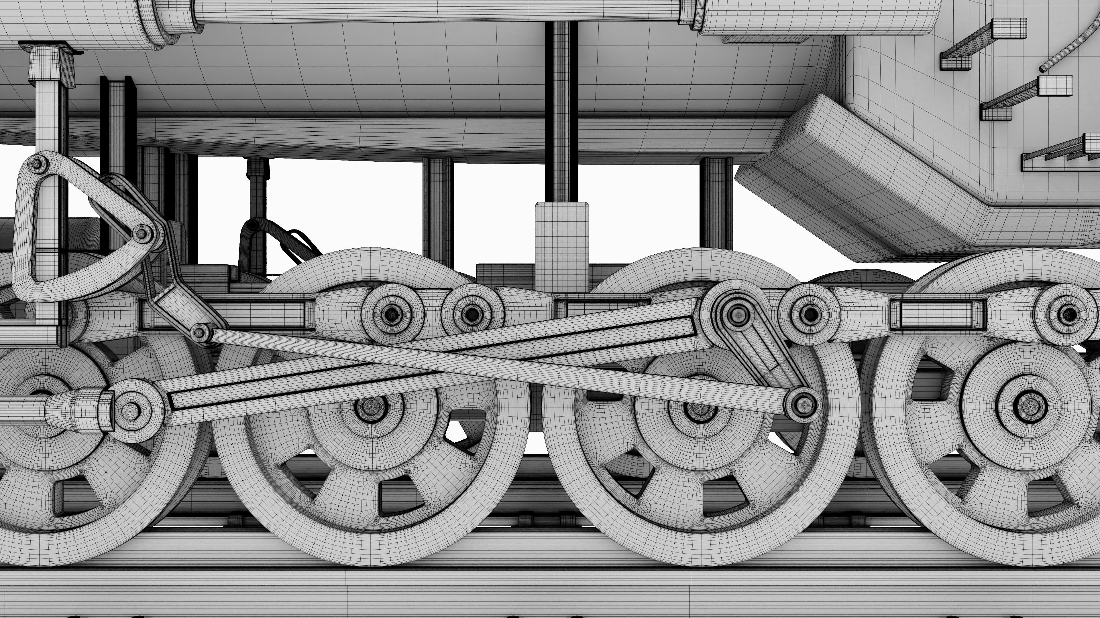 Old Train 3D model_13